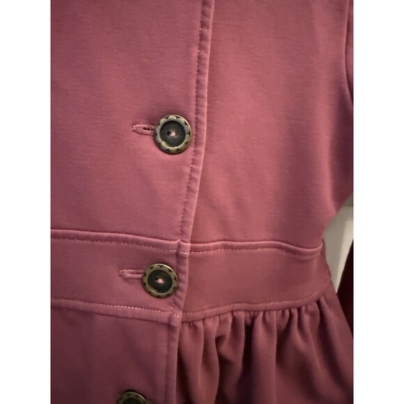 Matilda Jane Girls Secret Fields Amethyst Willow Jacket Coat Purple Maroon Sz 10 - Picture 4 of 6